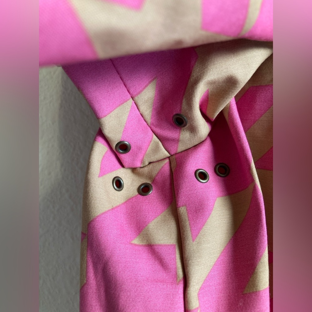 Isaac Mizrahi for Target Houndstooth Trench Coat NWT Pink Tan Size S - Picture 12 of 14